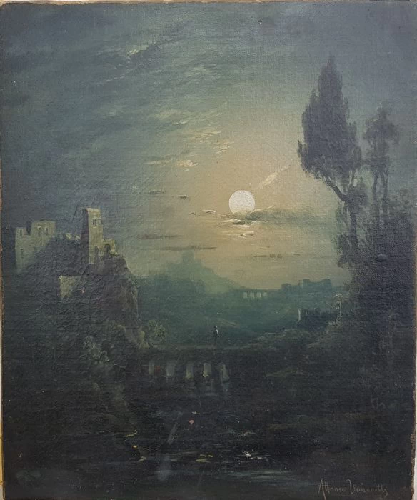 Paesaggio al chiaro di luna